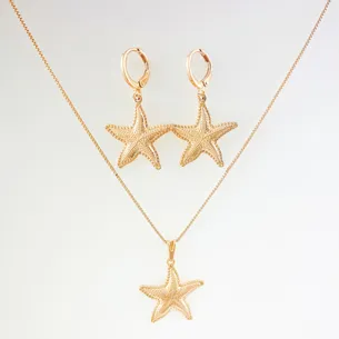 CONJUNTO TRANQUETA COM ESTRELA DO MAR