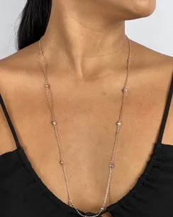 COLAR TIFFANY COM ZIRCONIA REDONDA
