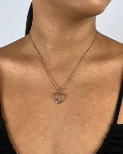 PINGENTE CORACAO COM NOSSA SENHORA VAZADO