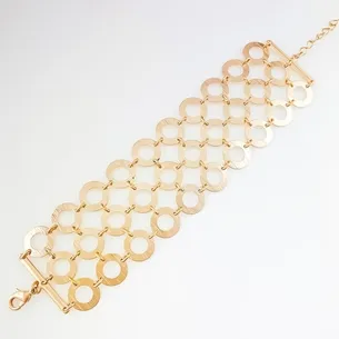 PULSEIRA COM CIRCULOS ESCOVADO FEMININA