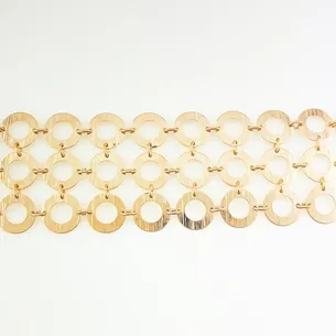 PULSEIRA COM CIRCULOS ESCOVADO FEMININA